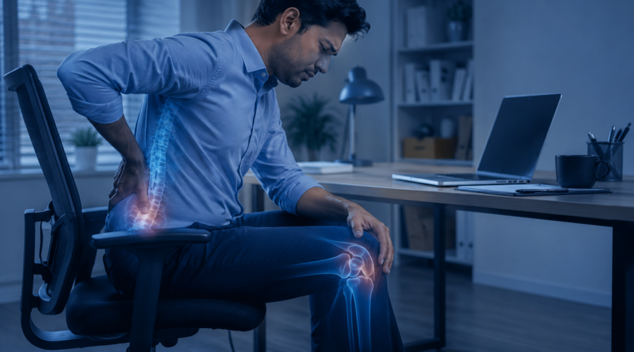 Knee and Back Pain Is Rising Among Young Professionals